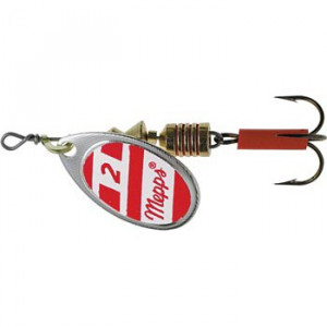 Блесна вращ. Mepps AGLIA White/Red, 2, SILVER Блесна вращ. Mepps AGLIA White/Red, 2, SILVER