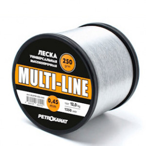 Леска универсальная Multi-Line 1000 г, прозрачная ..
