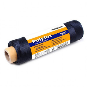 Нитки полиэфирные Polytex, бобина (210 den/9 (0,70 мм), 100 г, белые) Нитки полиэфирные Polytex, бобина (210 den/9 (0,70 мм), 100 г, белые)